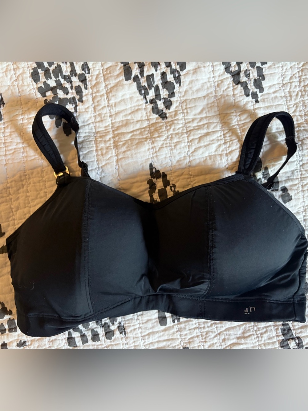 HOT MILK Balance Black Nursing Sports Bra - 36DDD-G (US)